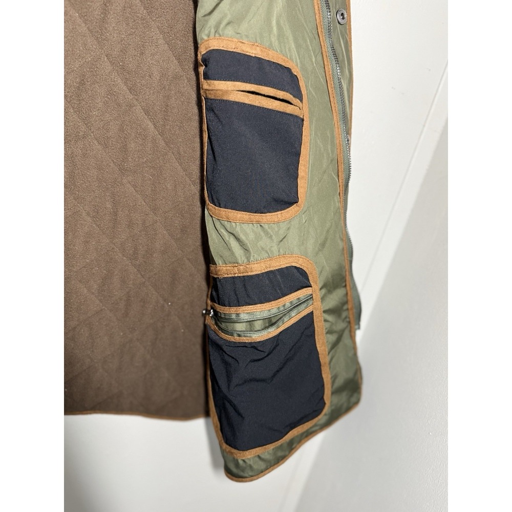 FX Fusion Quilted Field Vest Men's Size 2XL Fleece Lined Full Zip Snap Pockets - Picture 6 of 8